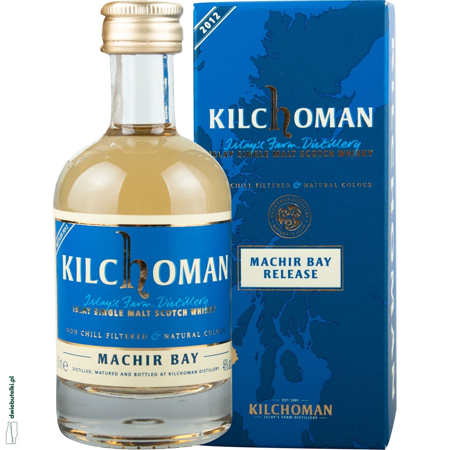 KILCHOMAN SINGLE MALT MACHIR BAY MINIATURKA