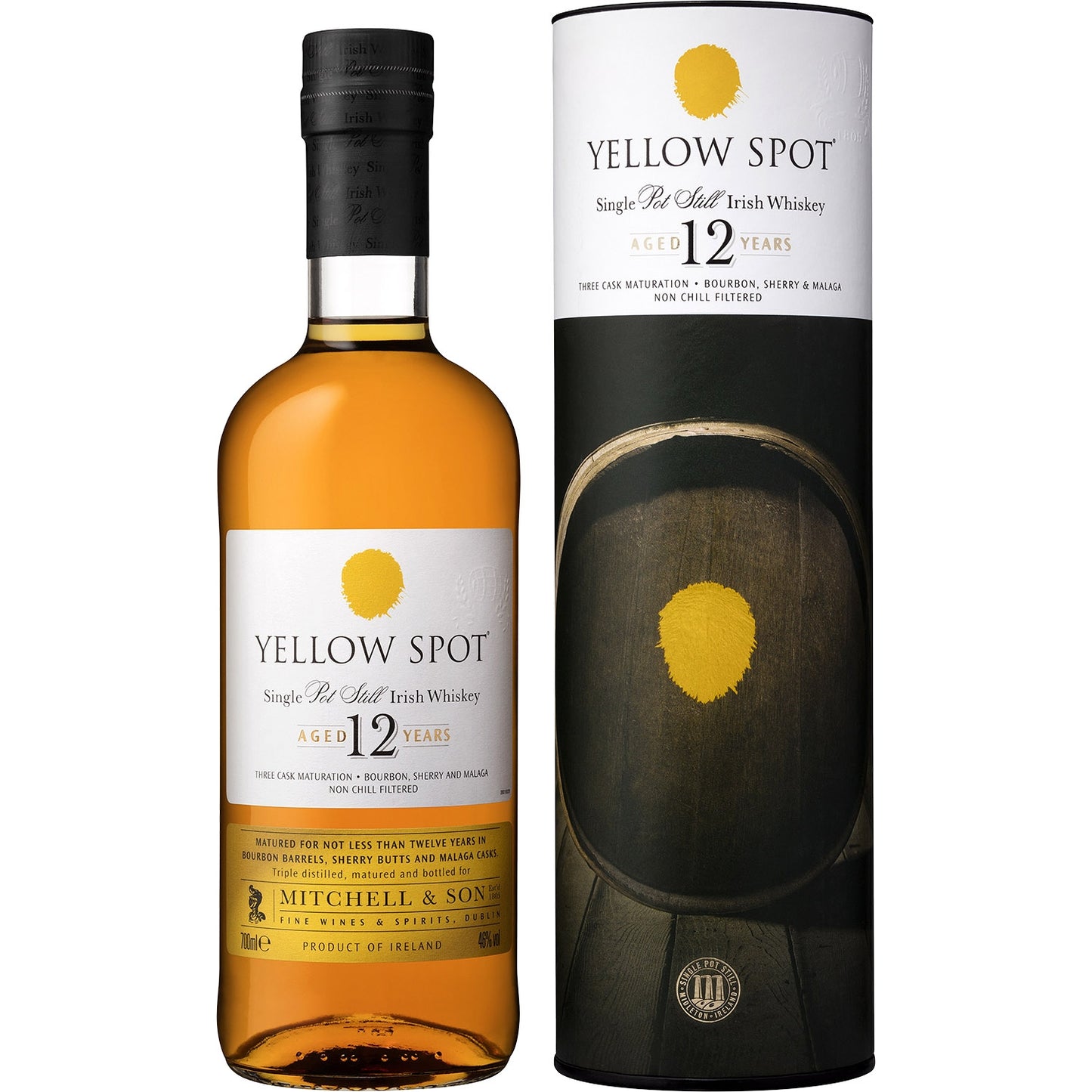 YELLOW SPOT 12YO SINGLE POT STILL 0,7L TUBA