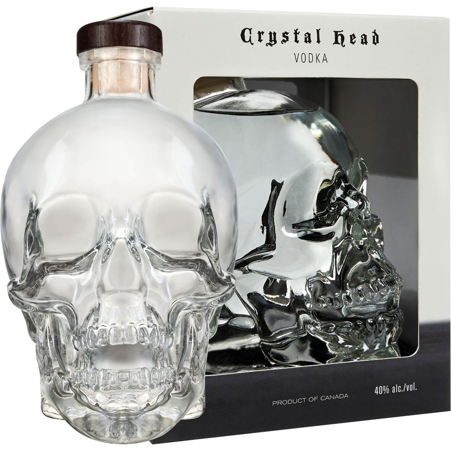 CRYSTAL HEAD VODKA - CZASZKA 0,7L KARTO