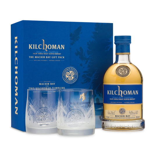 KILCHOMAN SINGLE MALT MACHIR BAY + 2 SZKLANKI
