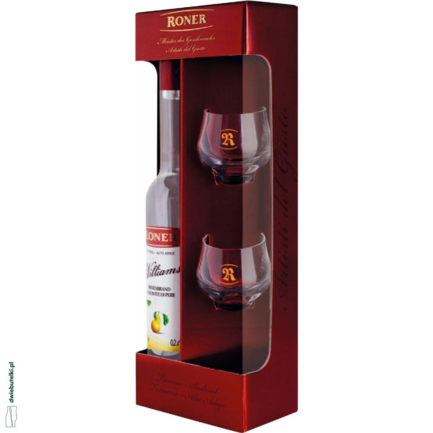 WILLIAMS KARTONIK + 2 SZKLANKI