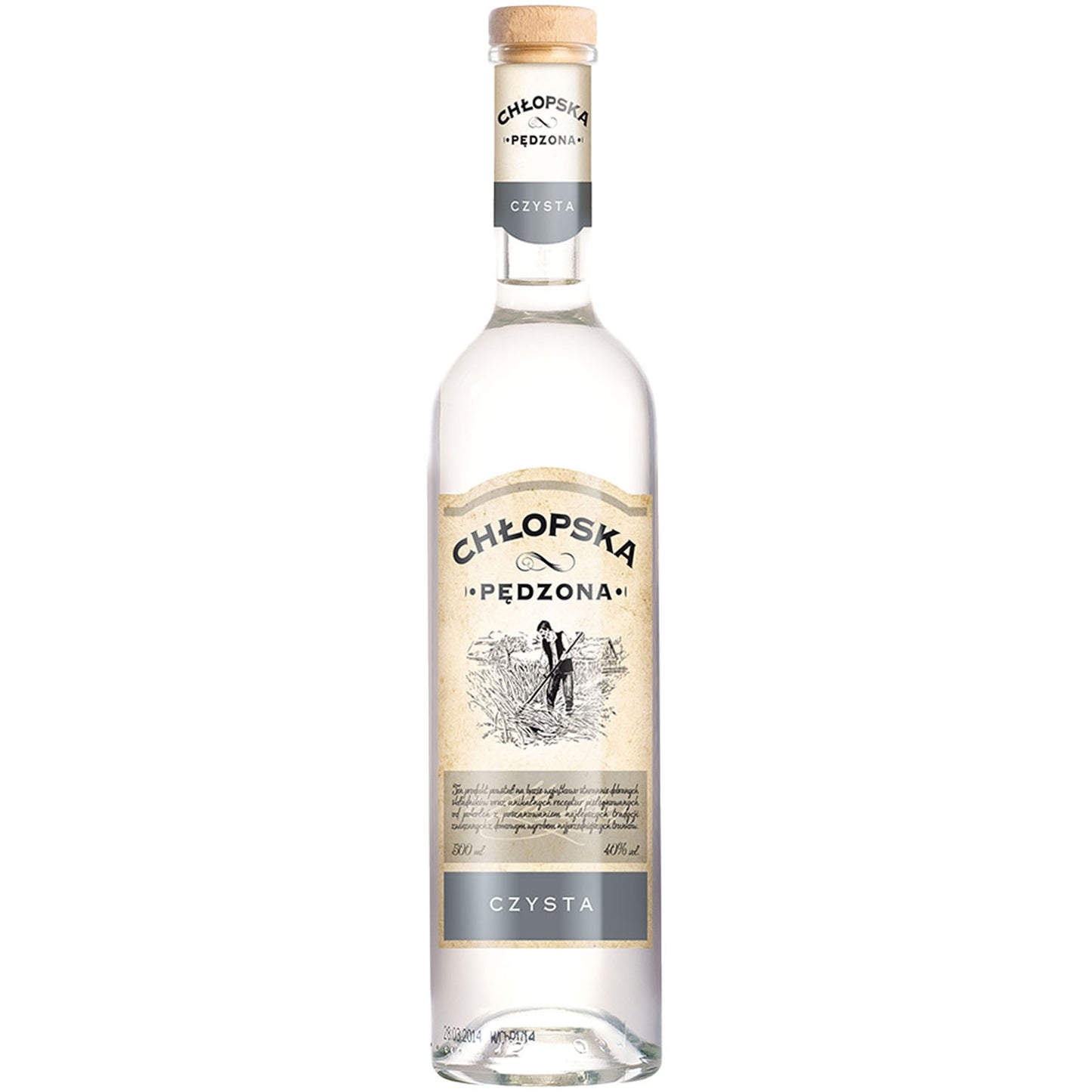 CHŁOPSKA PĘDZONA CZYSTA 0,5L 40%