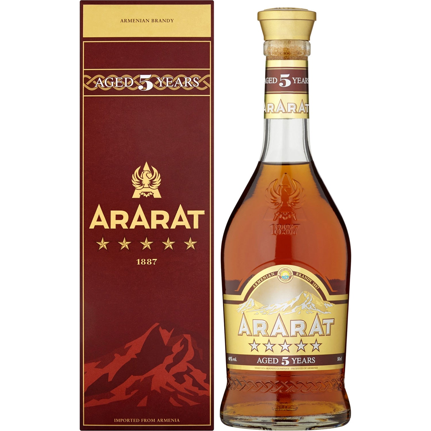 ARARAT 5 STARS 0,5L KARTONIK