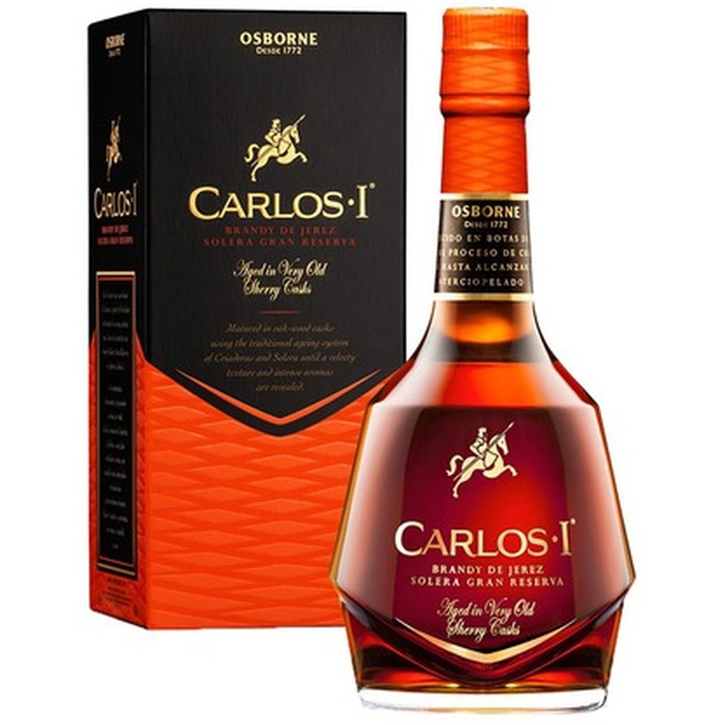 CARLOS I BRANDY DE JEREZ 0,7 KARTON 40%
