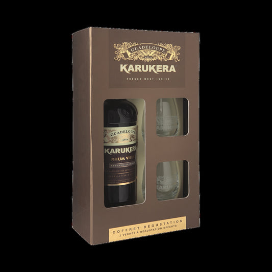 KARUKERA RHUM VIEUX RES SPECIALE KARTONIK + 2 SZKLANKI