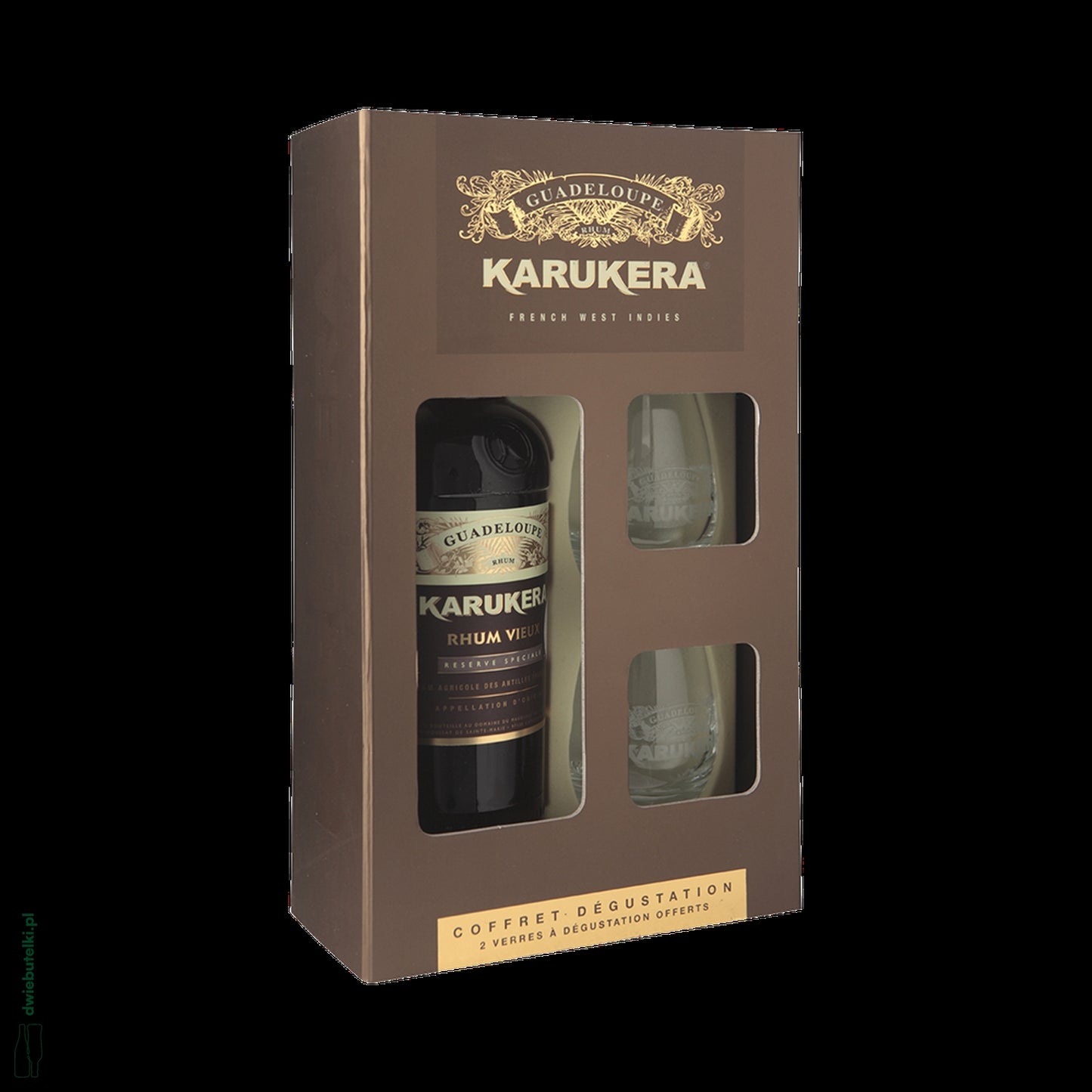 KARUKERA RHUM VIEUX RES SPECIALE KARTONIK + 2 SZKLANKI