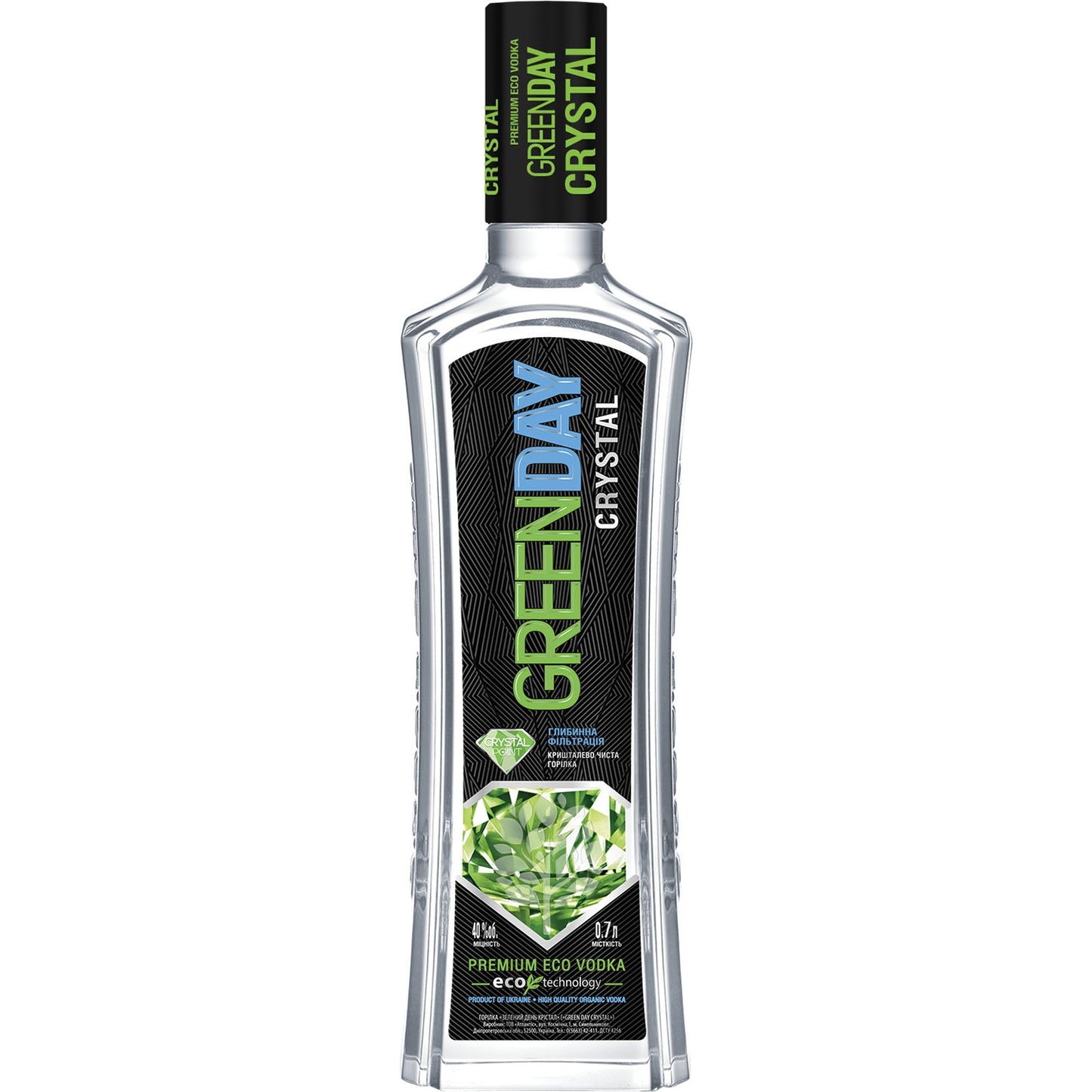 GREEN DAY CRYSTAL VODKA 0,7L