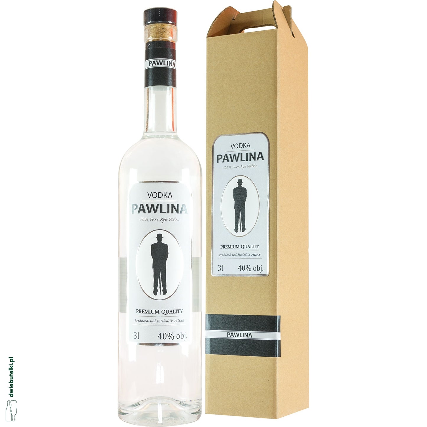 PAWLINA VODKA 3L Z POMPKĄ + KARTONIK