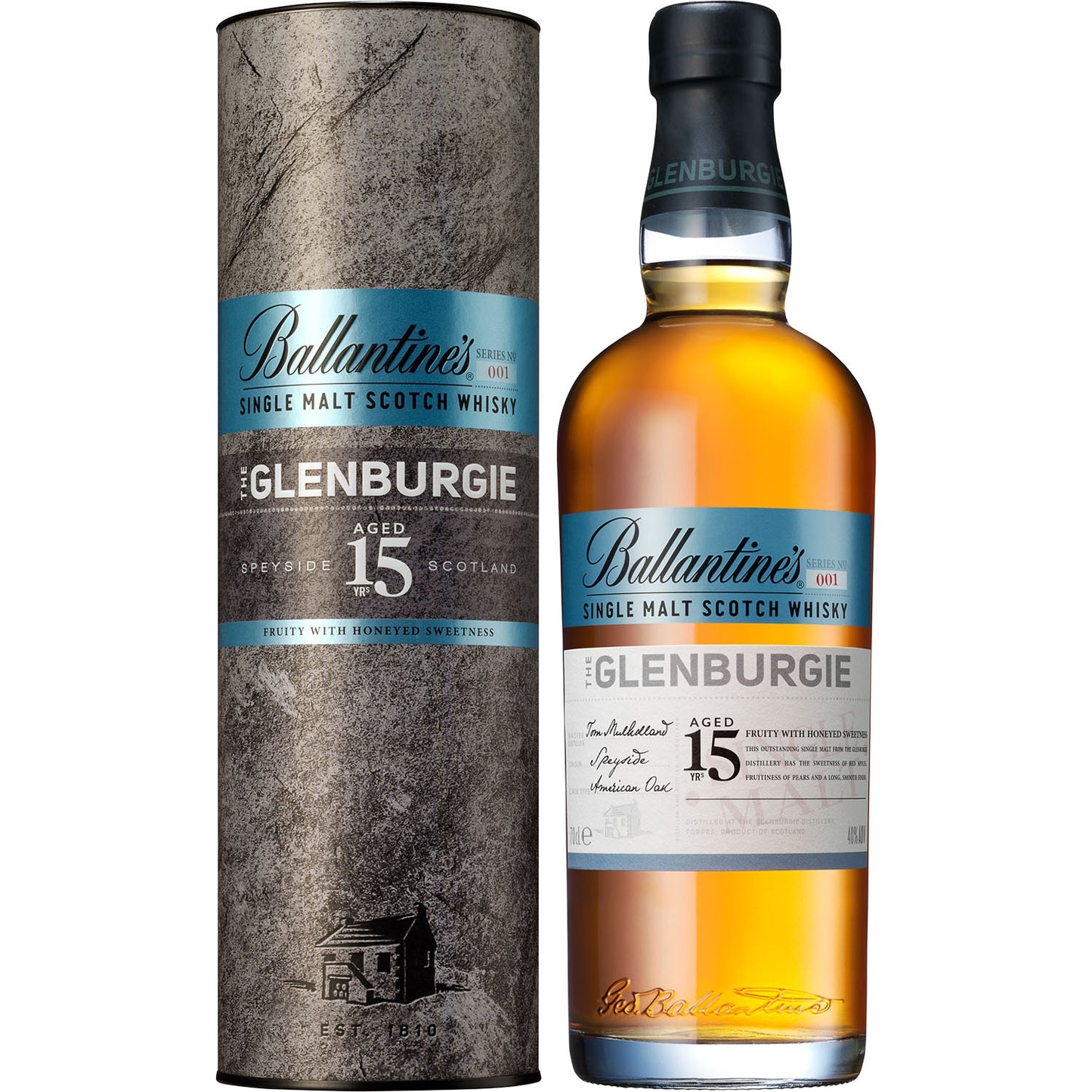 BALLANTINES GLENBURGIE 15'YO 0,7L