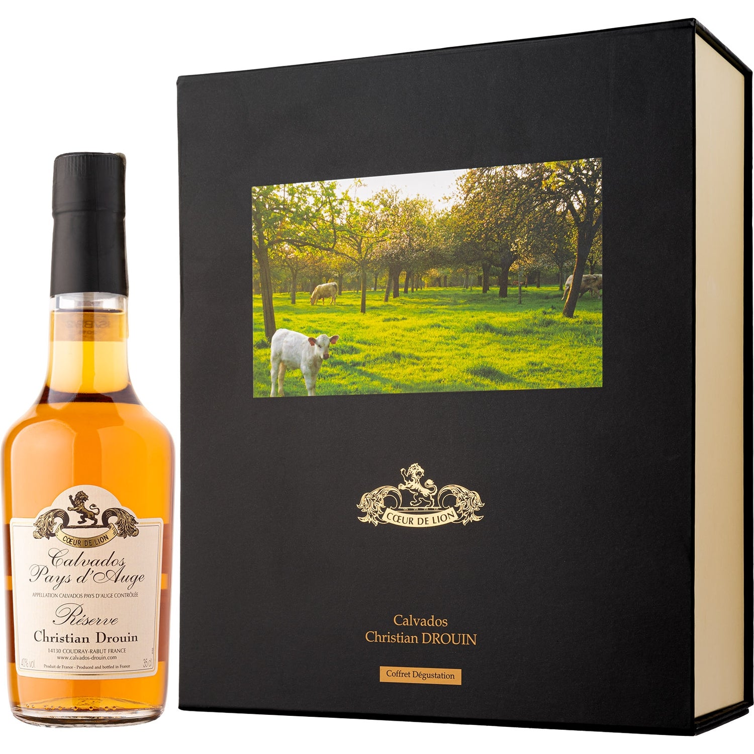 CALVADOS DROUIN RESERVE + 2 KIELISZKI