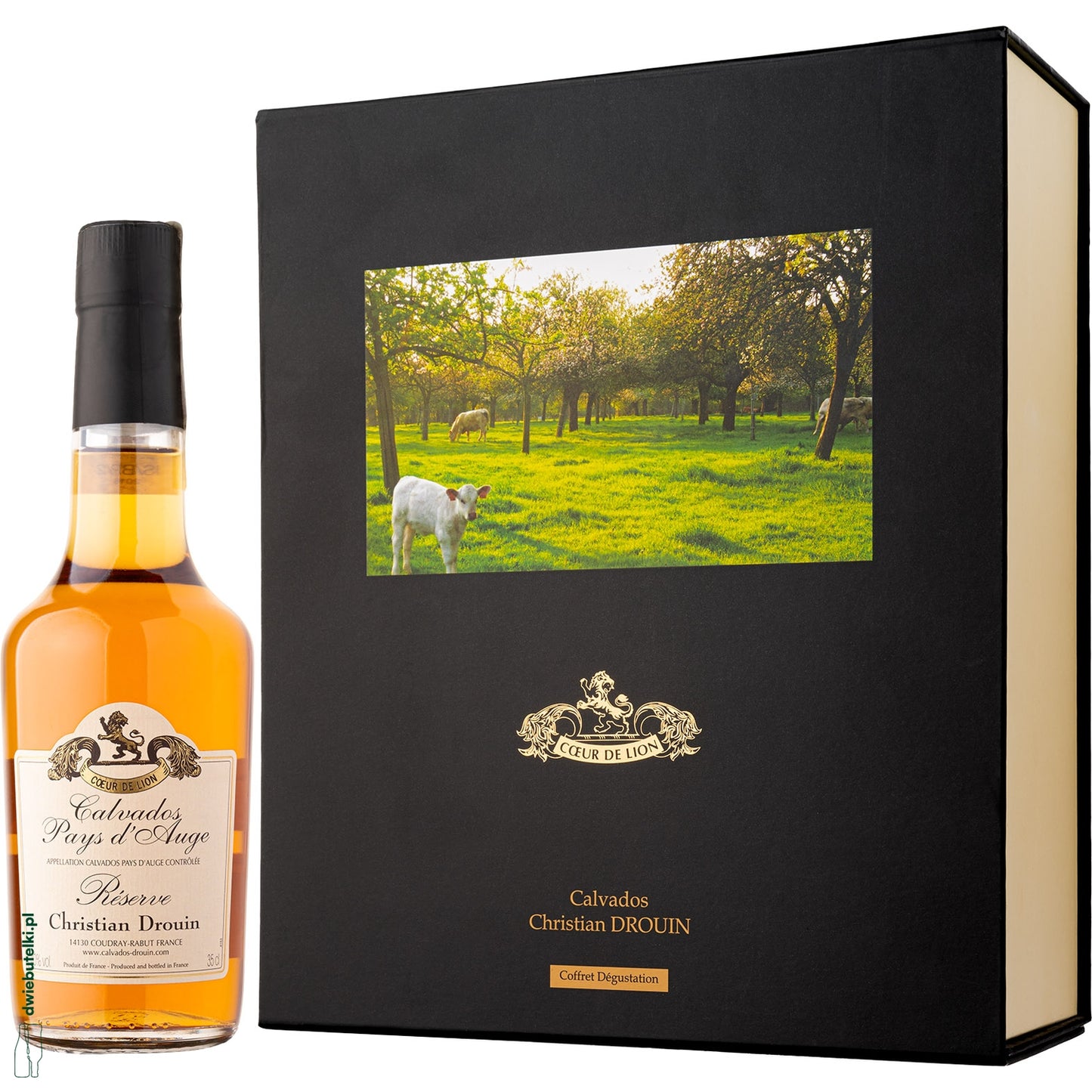 CALVADOS DROUIN RESERVE + 2 KIELISZKI