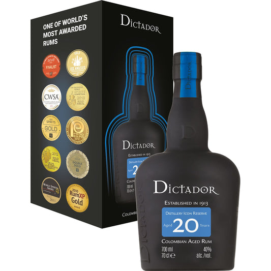 DICTADOR RUM 20'YO 40% 0,7L KARTONIK