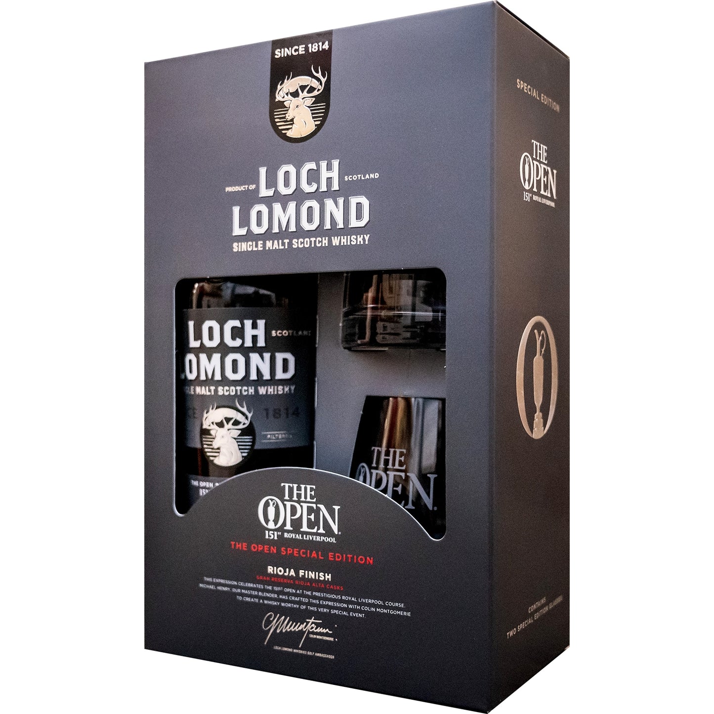 LOCH LOMOND THE OPEN RIOJA FINISH + 2 SZKLANKI