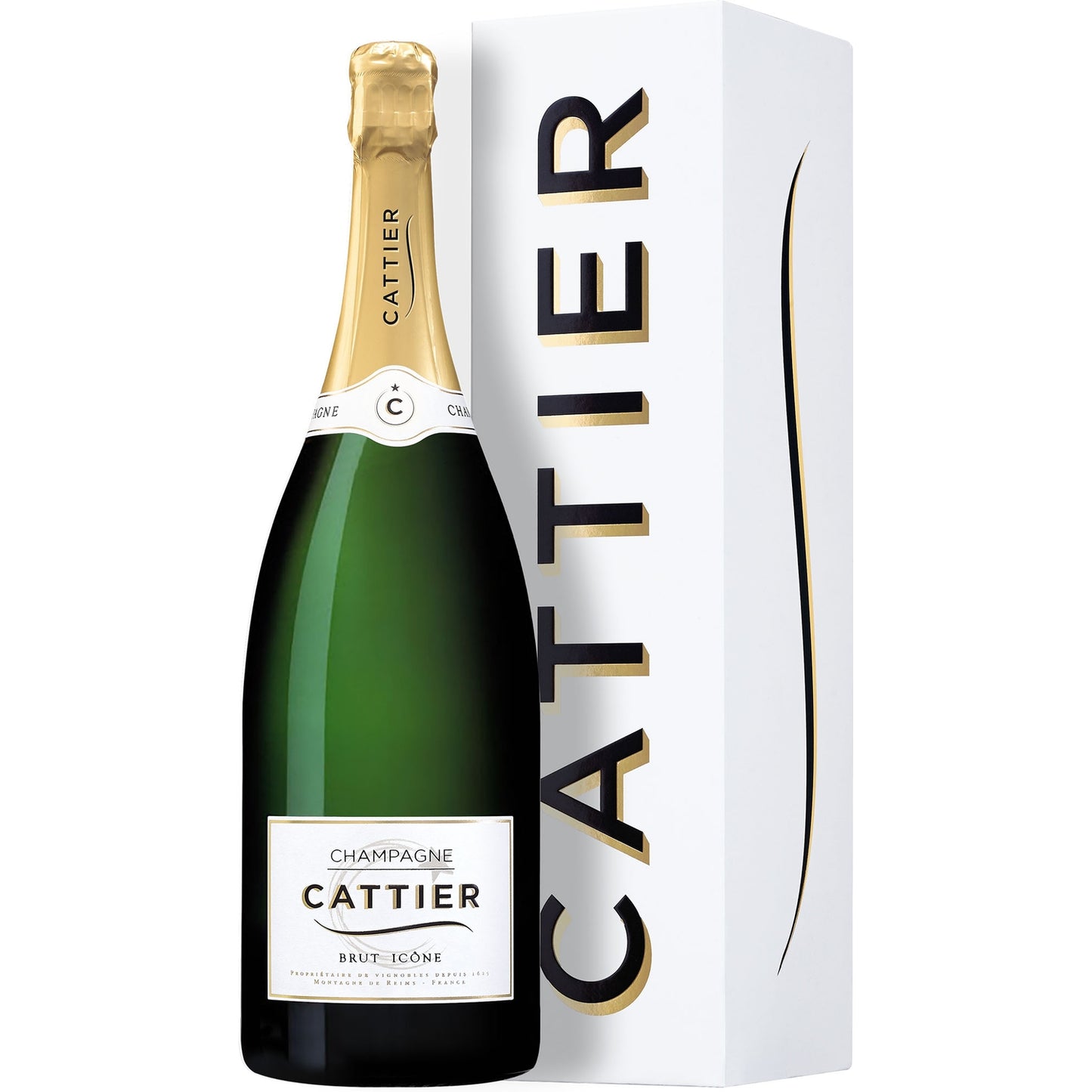 CATTIER BRUT ICONE 1,5L KARTON