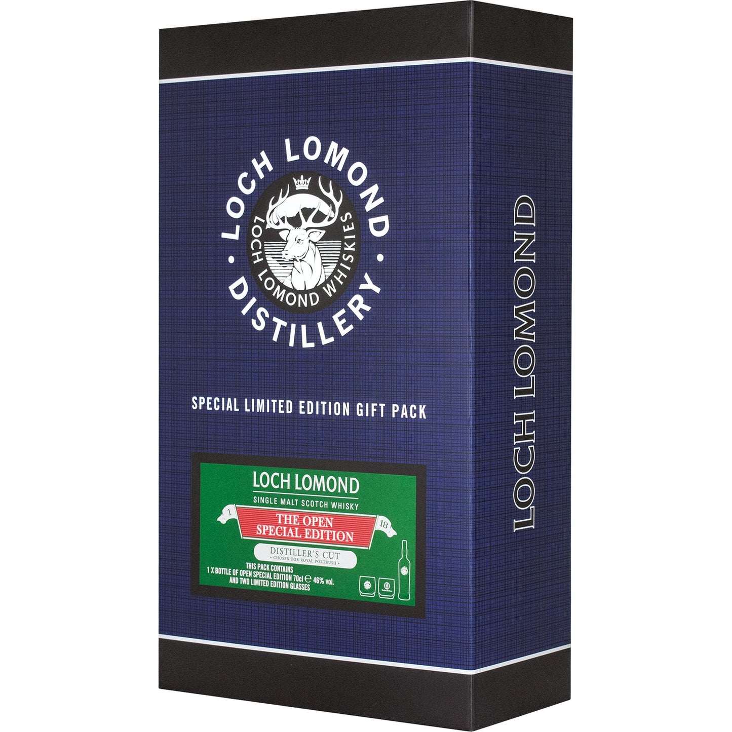LOCH LOMOND THE OPEN 46% GIFT + 2 SZKLANKI