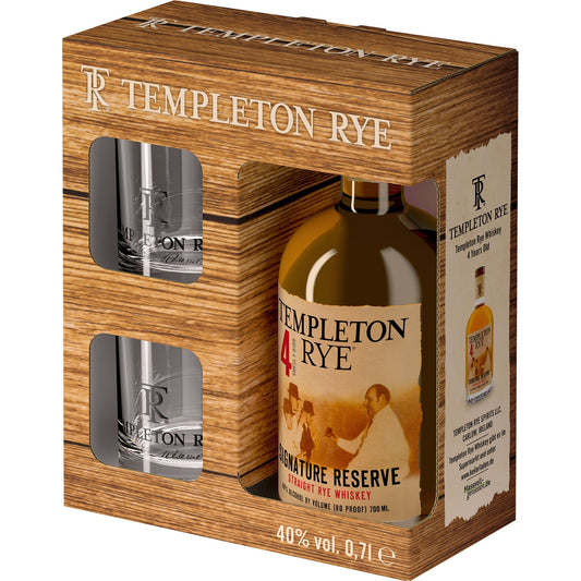 TEMPLETON RYE RESERVE 4 YO 0,7 40% + SZKLANKI