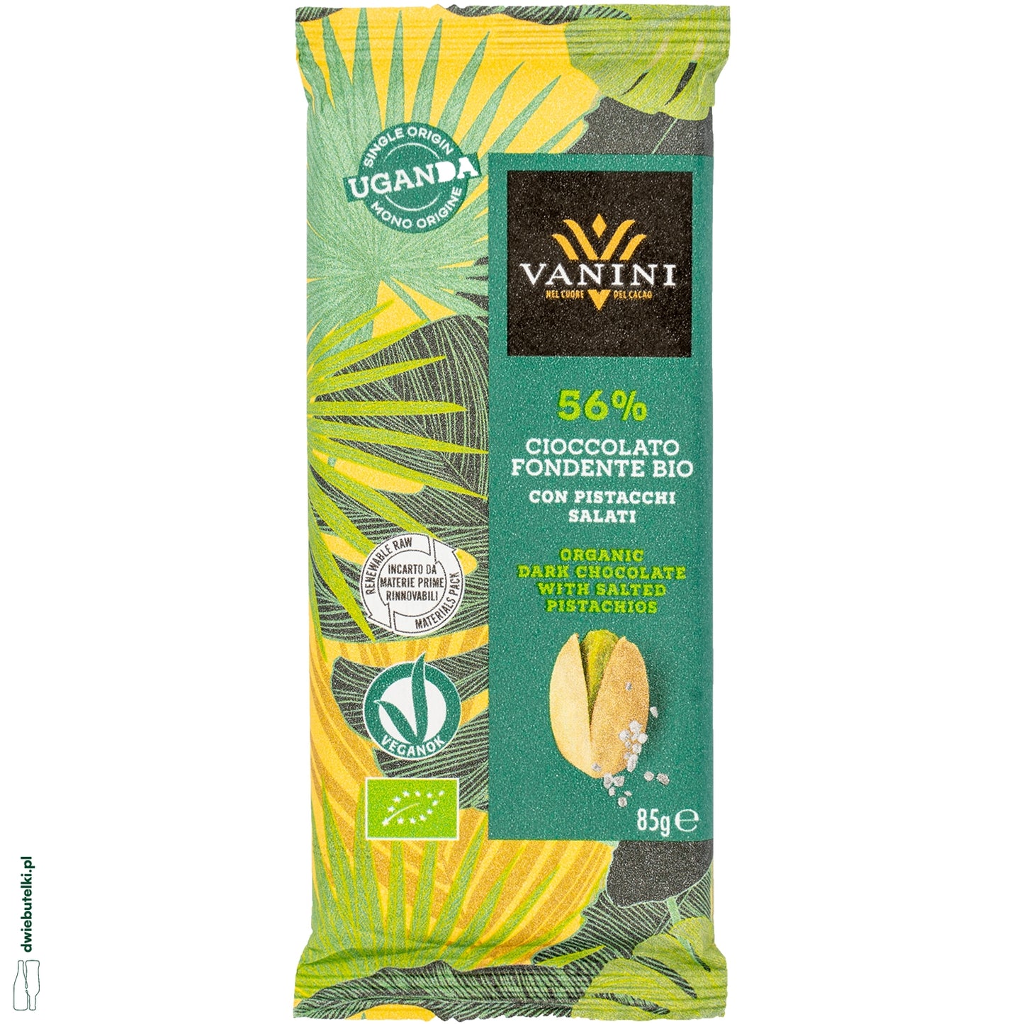 VANINI ORGANIC 56% DARK PISTACHIO 7362