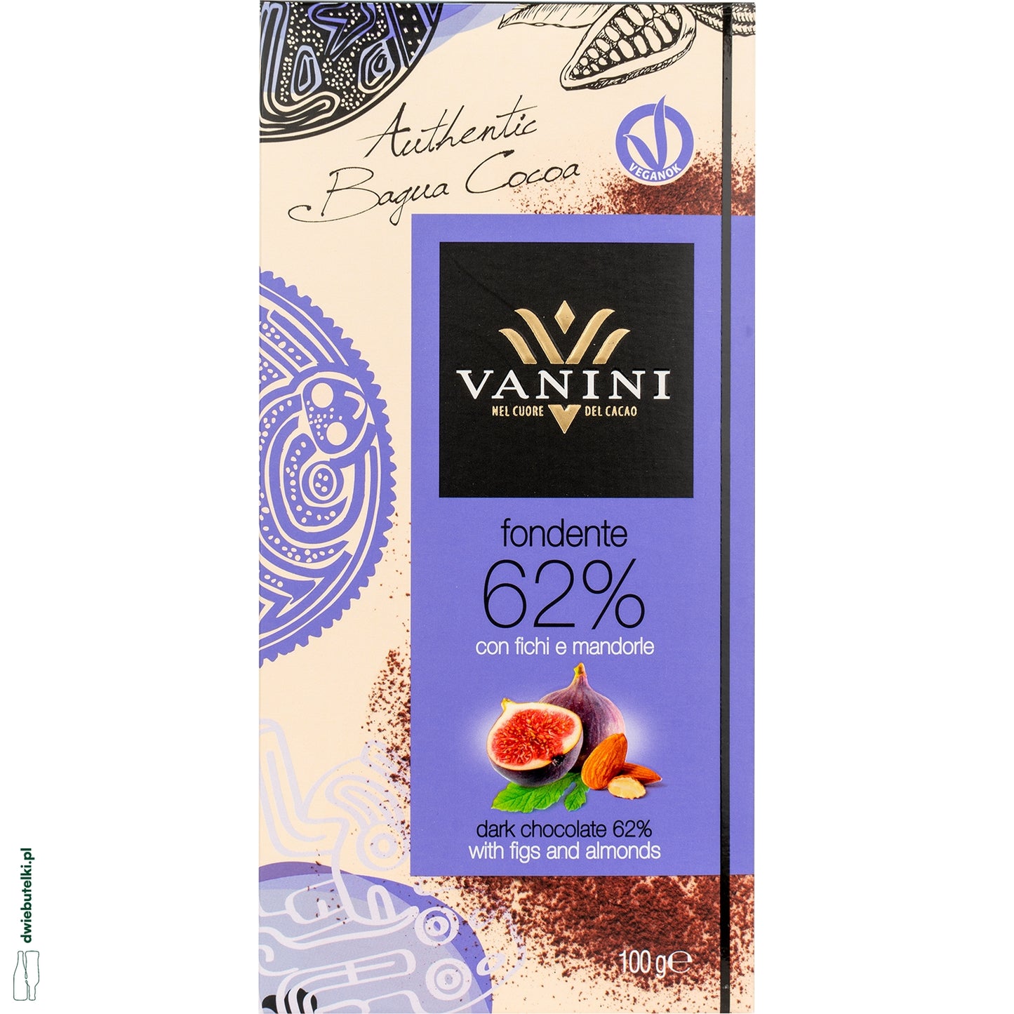 VANINI DARK 62% FIGS ALMONDS 7462