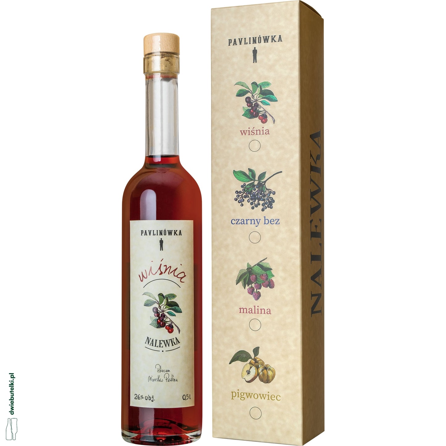 PAVLINÓWKA NALEWKA WIŚNIOWA 0,5 26% KARTONIK