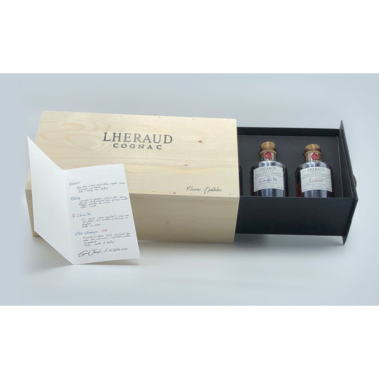 LHERAUD TASTING SET COGNAC VSOP + CUVEE 20 + CHARLES XO + VINTAGE 1990