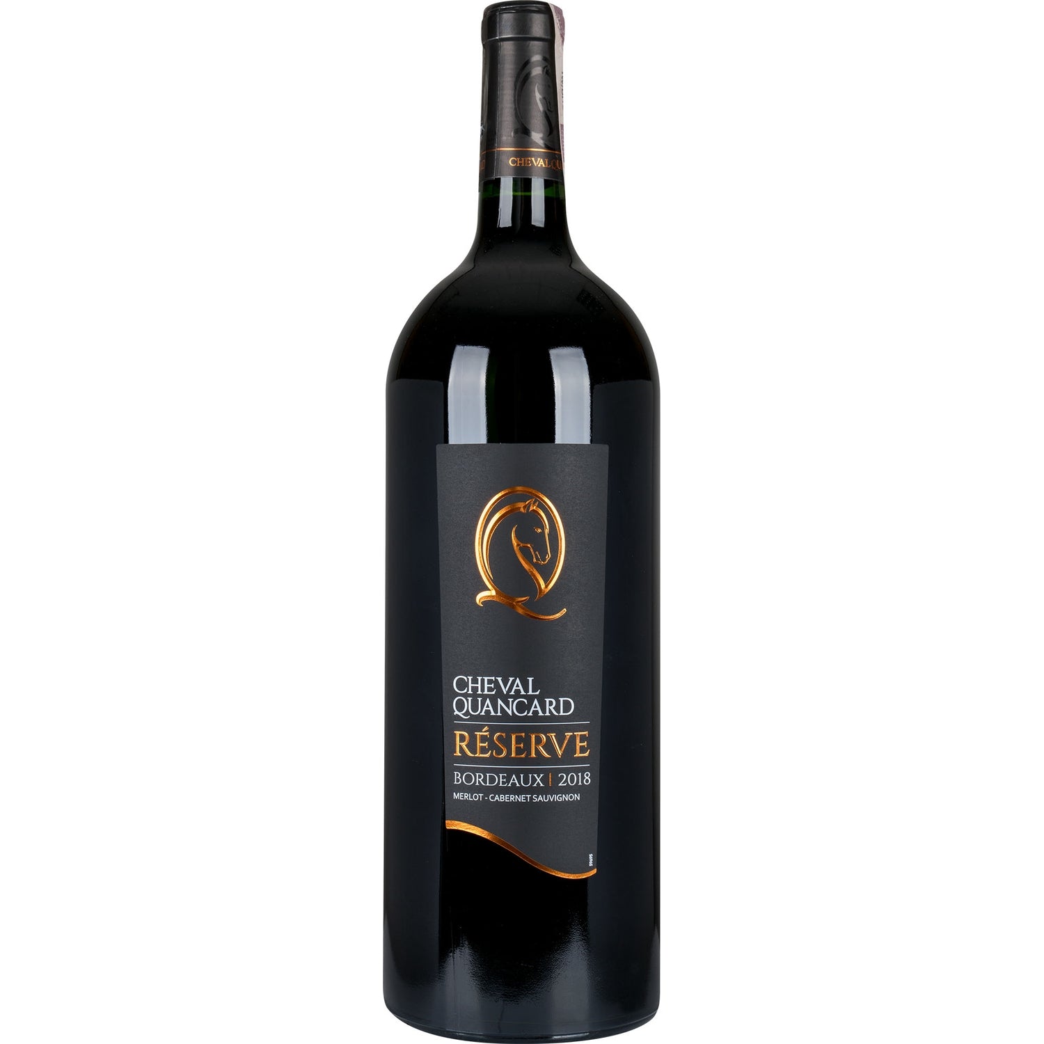 BORDEAUX RESERVE MERLOT/CABERNET SAUVIGON CHEVAL QUNCARD 2018