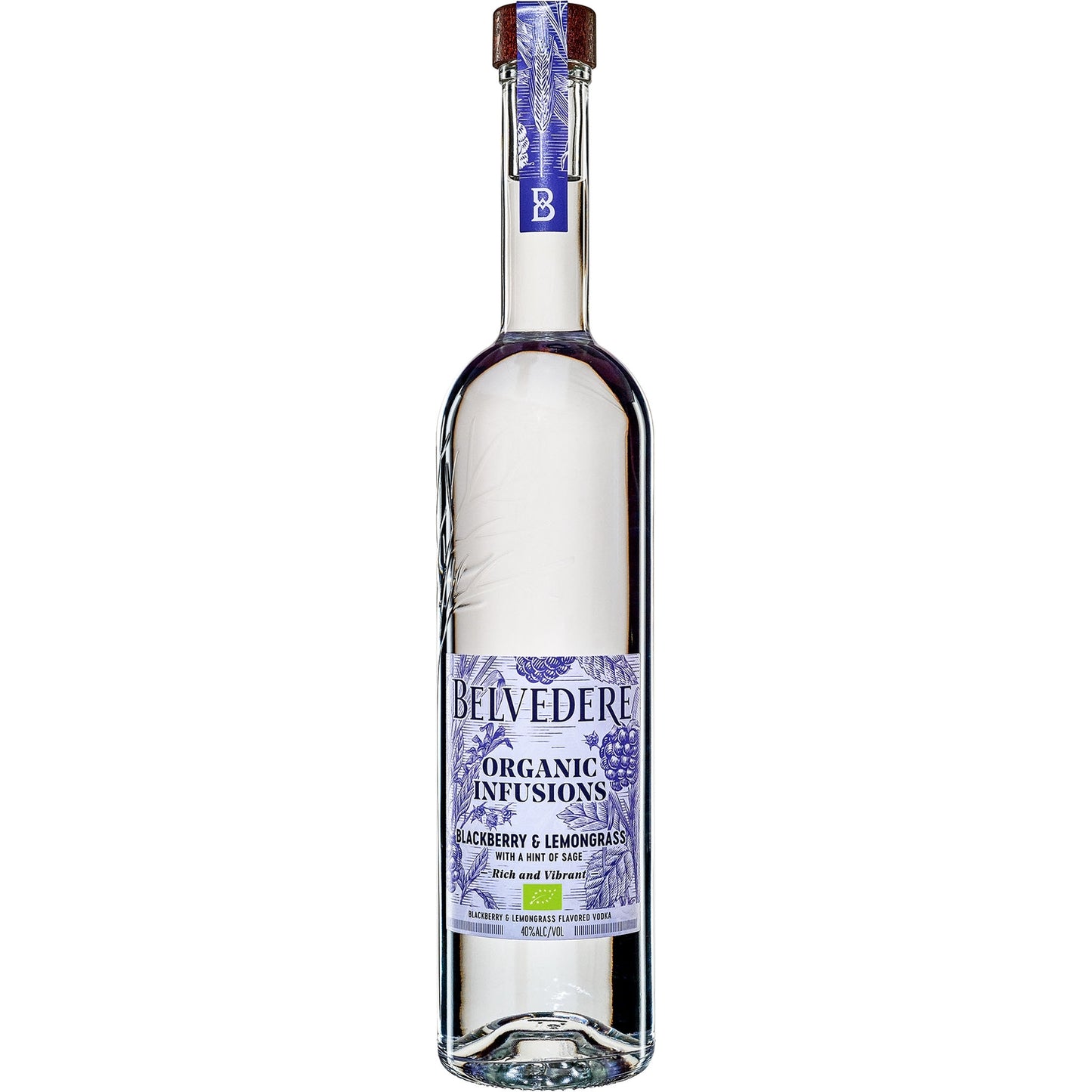 BELVEDERE ORGANIC INFUSIONS BLACKBERRY & LEMONGRASS 0,7L