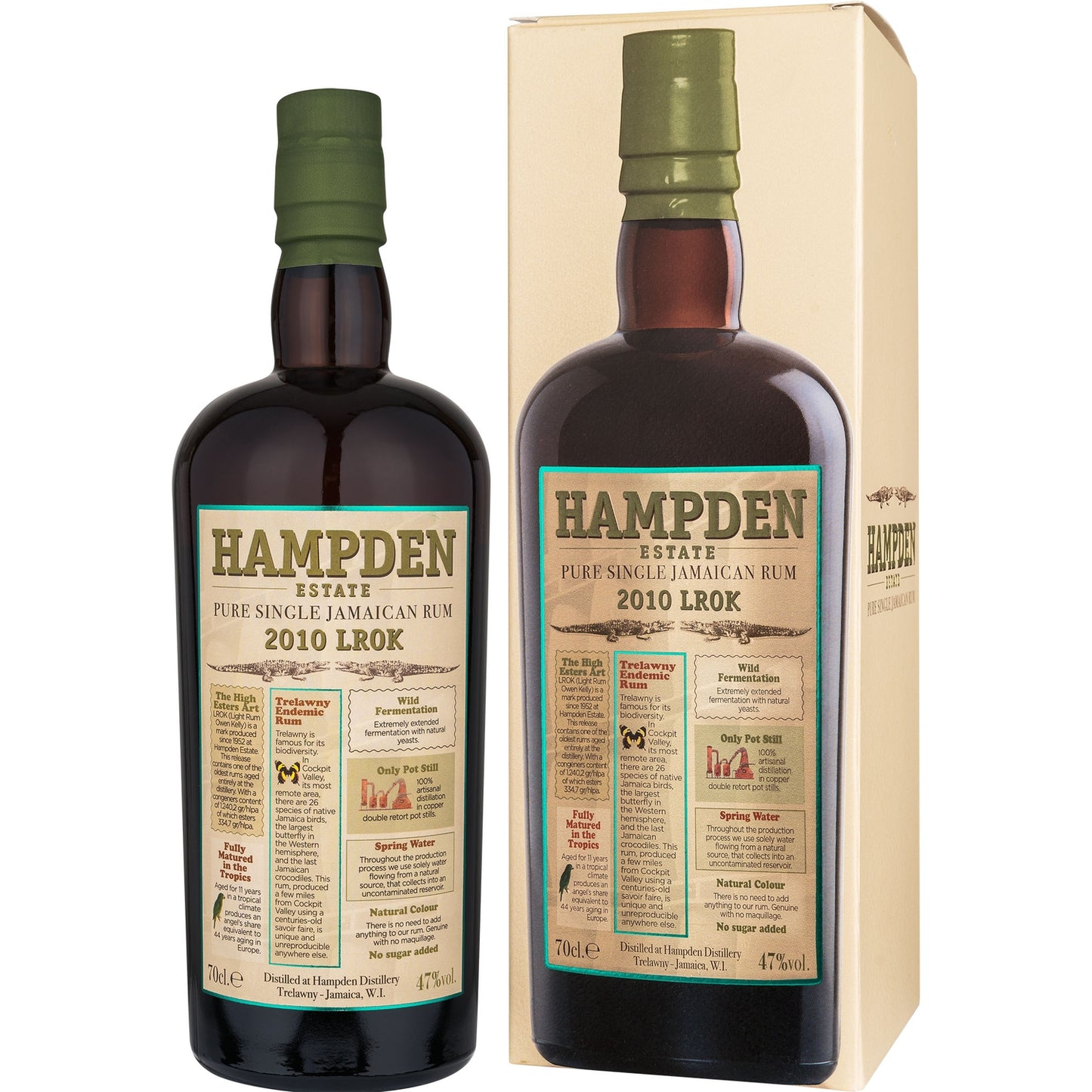 HAMPDEN 2010 LROK JAMAICAN RUM 47% 0,7