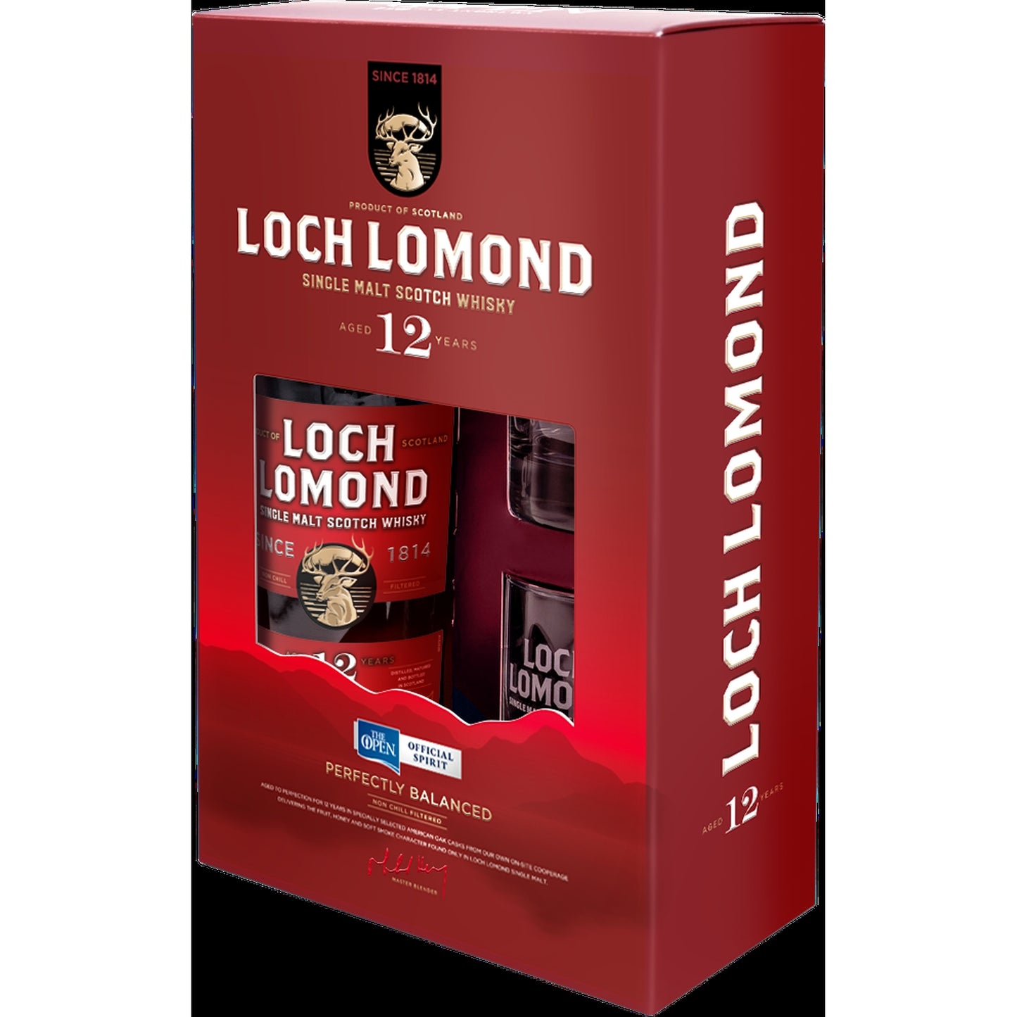 LOCH LOMOND 12YO + 2 SZKLANKI