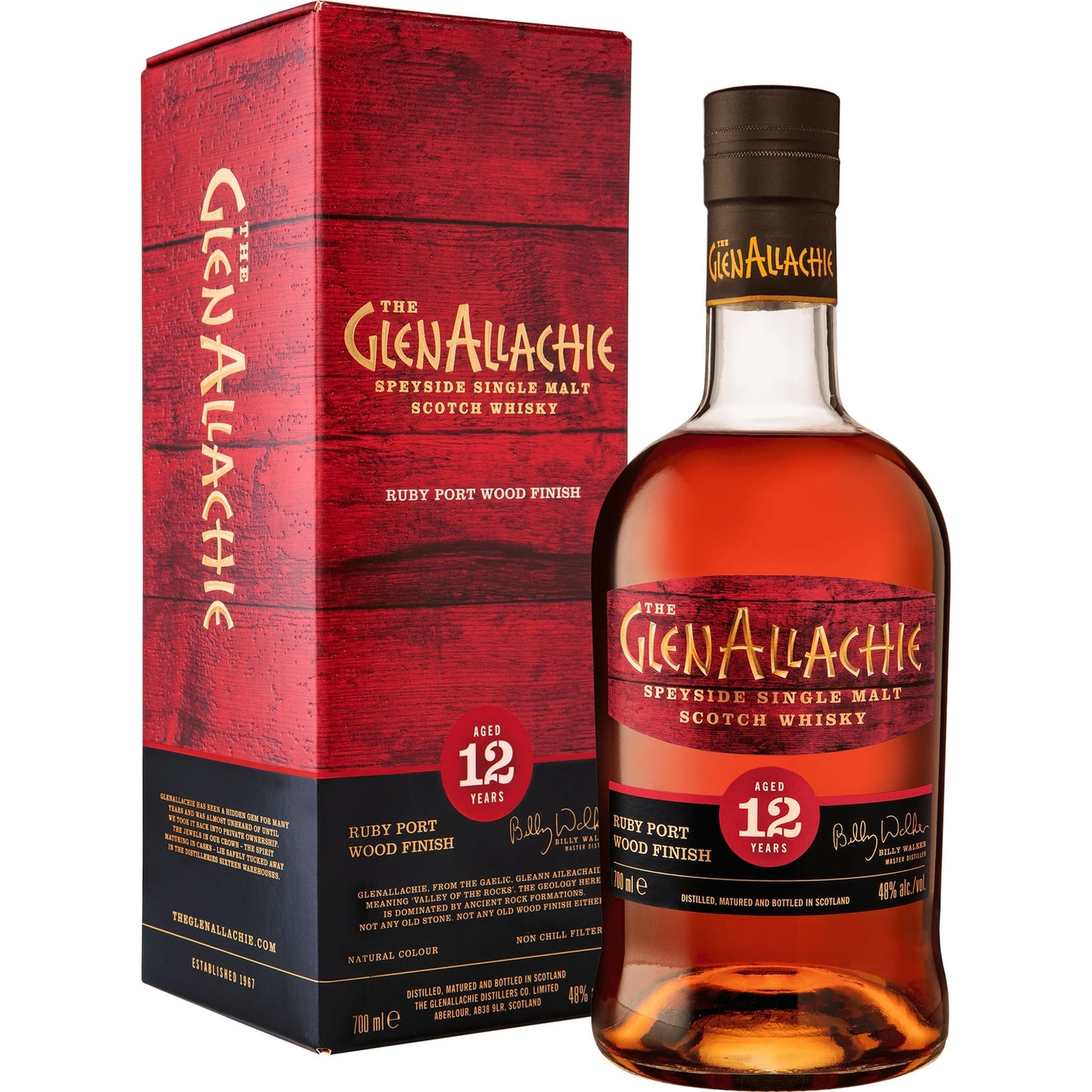 GLENALLACHIE 12YO RUBY PORT FINISH 48%