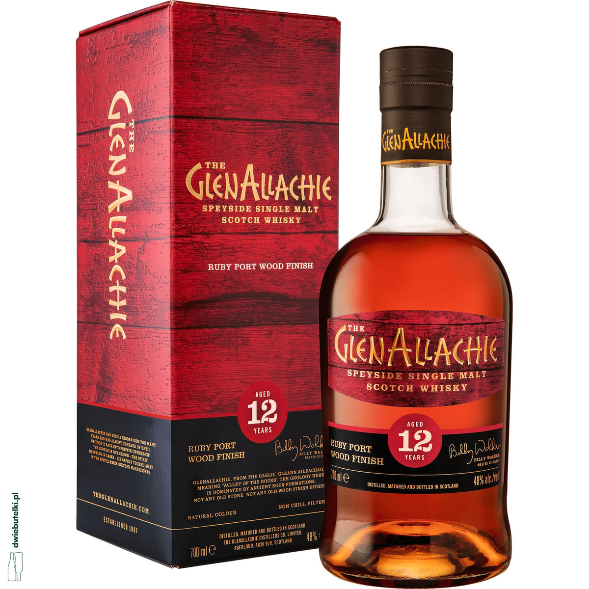 GLENALLACHIE 12YO RUBY PORT FINISH 48%