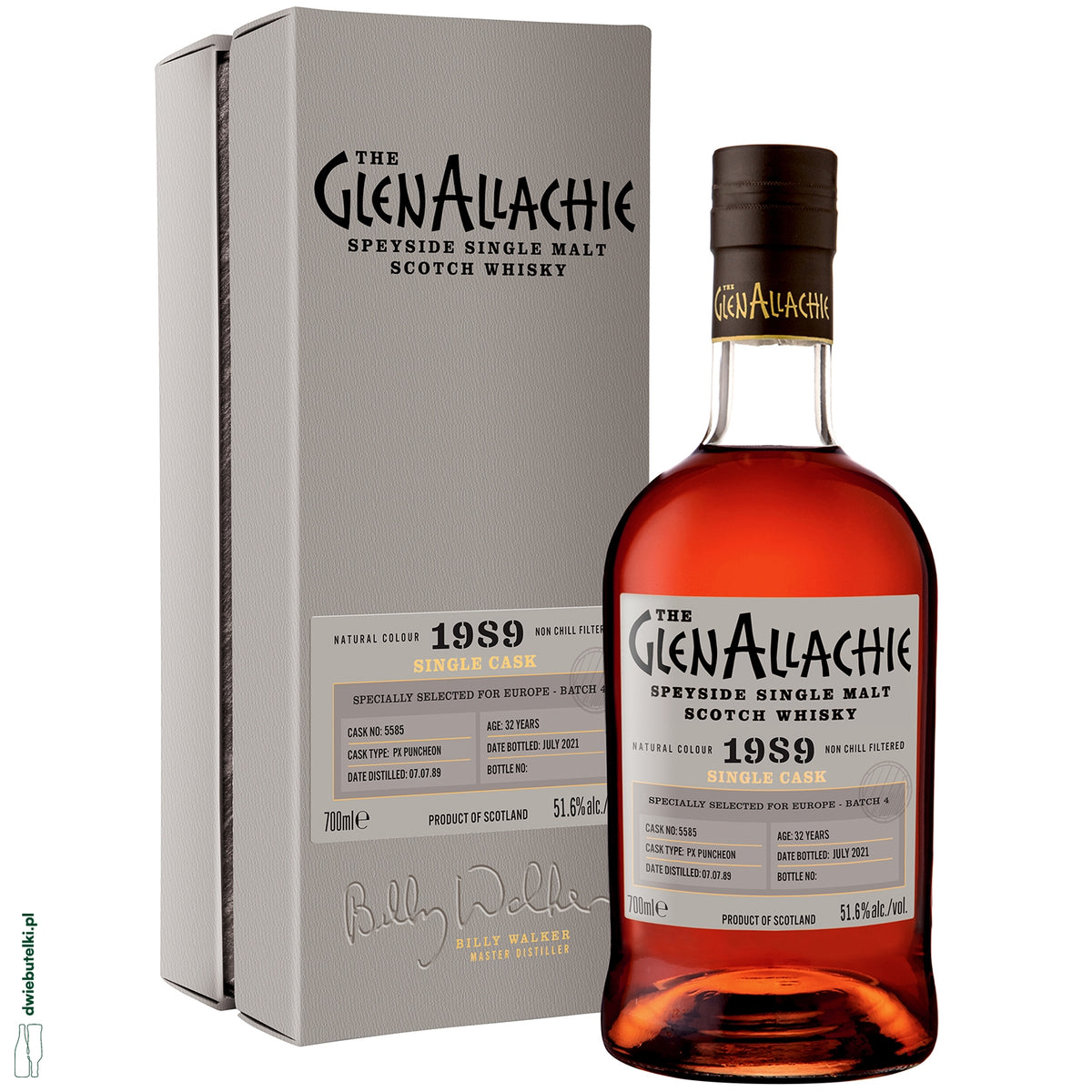 GLENALLACHIE 1989 51,6% CASK 5585 0,7L