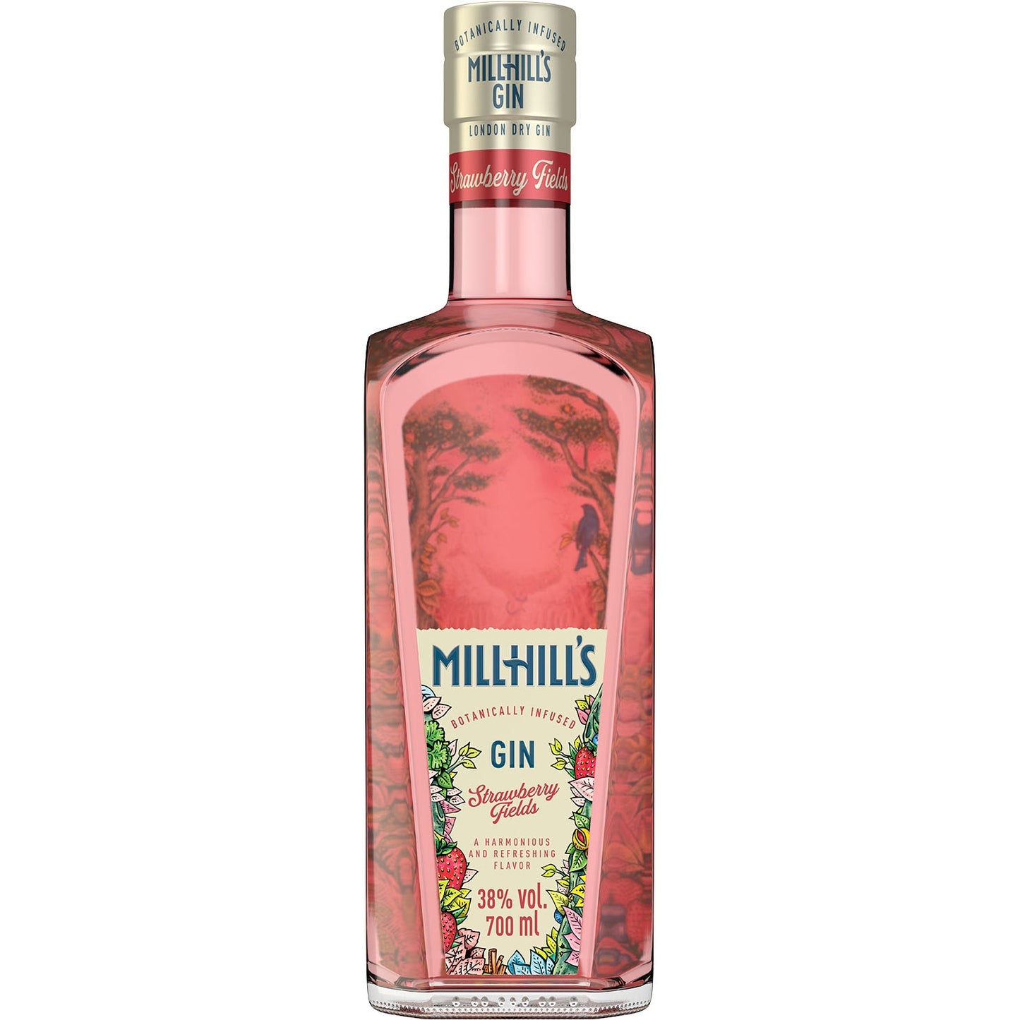 MILLHILL'S GIN STRAWBERRY FIELDS 0,7