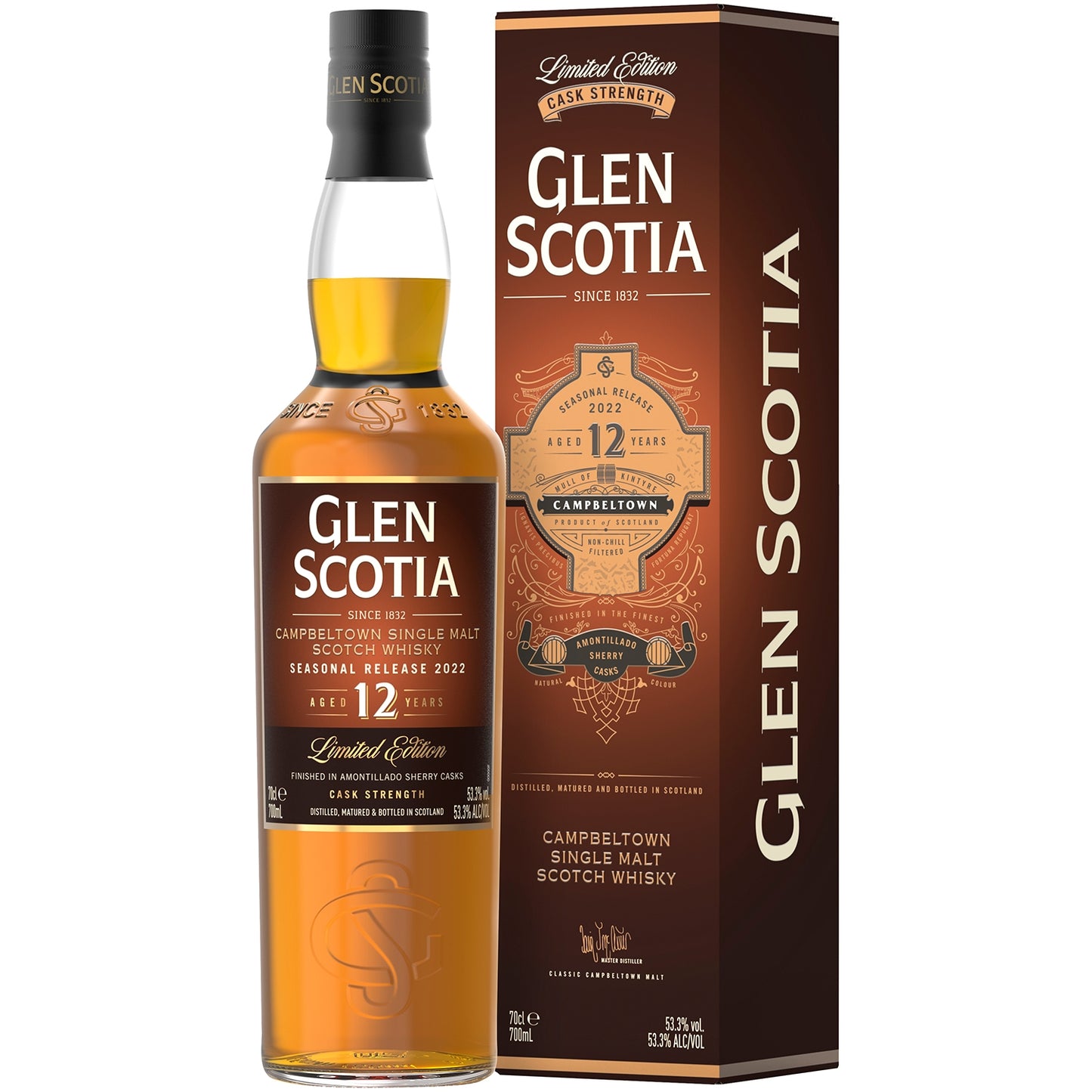 GLEN SCOTIA 12YO LIMITED 53,3% RELEASE 2022CASK STRENGHT O,7