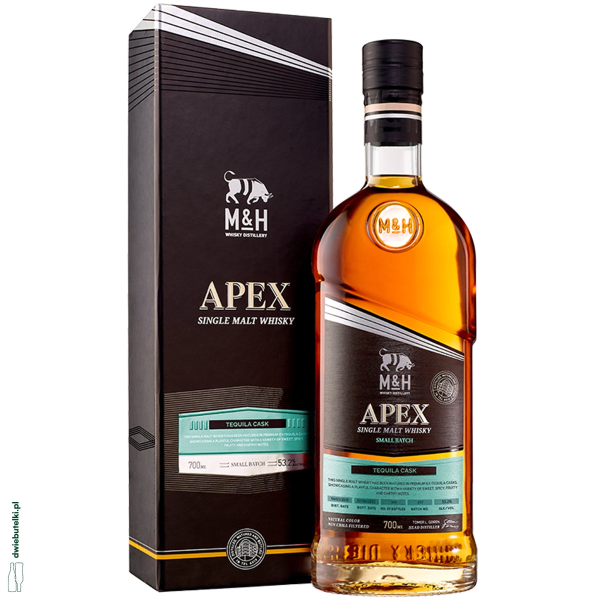M&H APEX TEQUILA CASK SINGLE MALT 0,7 53,2%