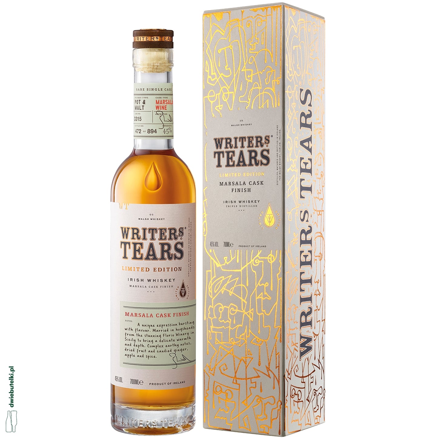 WRITERS TEARS MARSALA 45% KARTONIK