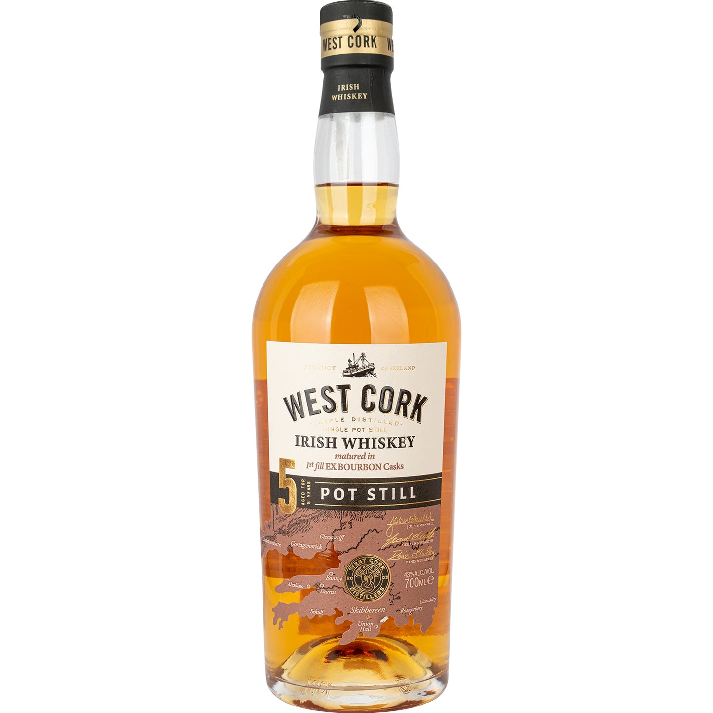 WEST CORK POT STILL 5YO 0,7 43%
