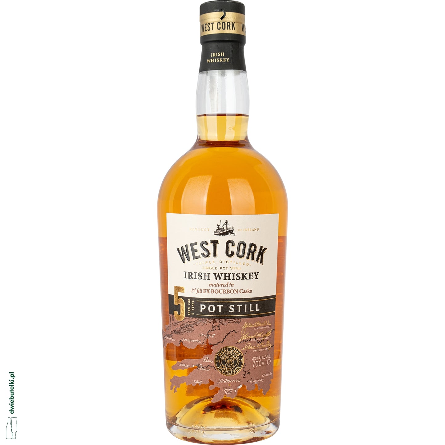 WEST CORK POT STILL 5YO 0,7 43%