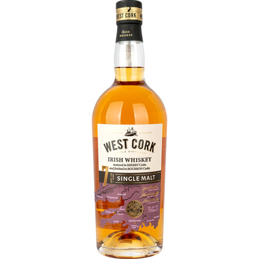 WEST CORK SINGLE MALT 7YO 0,7 46%