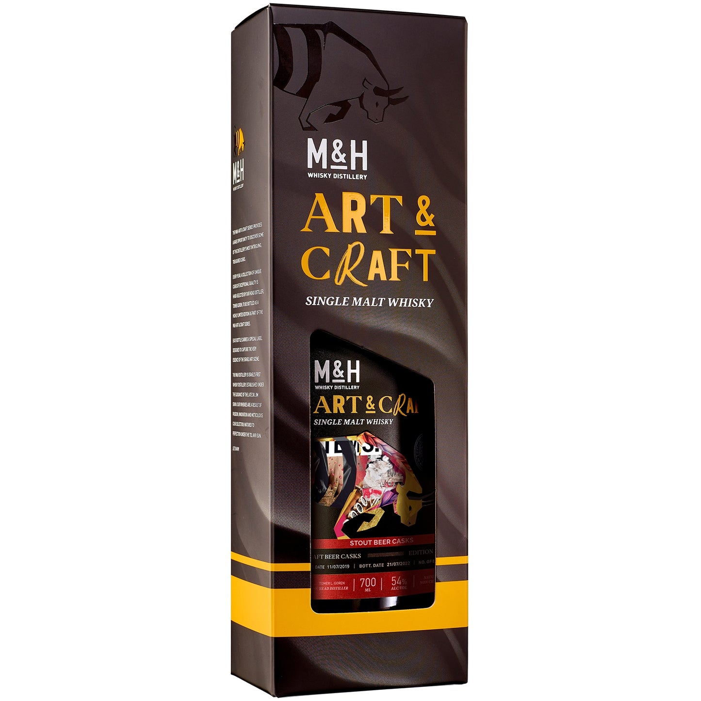M&H ARTS&CRAFTS STOUT BEER SINGLE MALT 0,7 54%