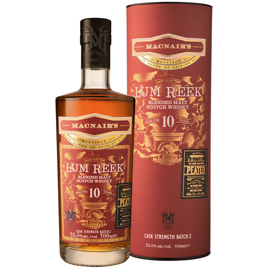 MACNAIR'S LUM REEK 10YO PEATED BLENDED MALT BATCH 2