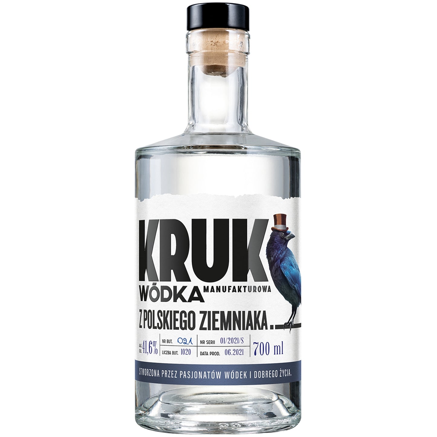 KRUK WÓDKA Z POLSKIEGO ZIEMNIAKA 0,5 41,6% GOŁA