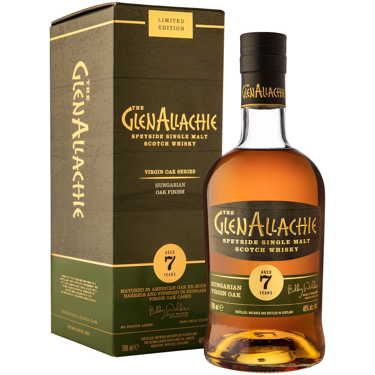 GLENALLACHIE 7YO VIRGIN OAK HUNGARIAN 48%