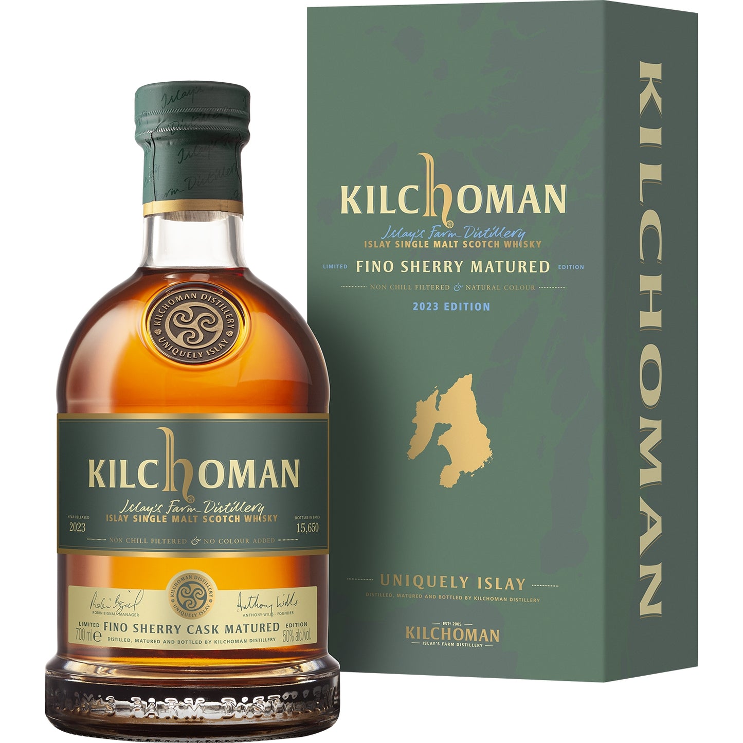 KILCHOMAN FINO SHERRY CASK MATURED 0,7 50% KARTON