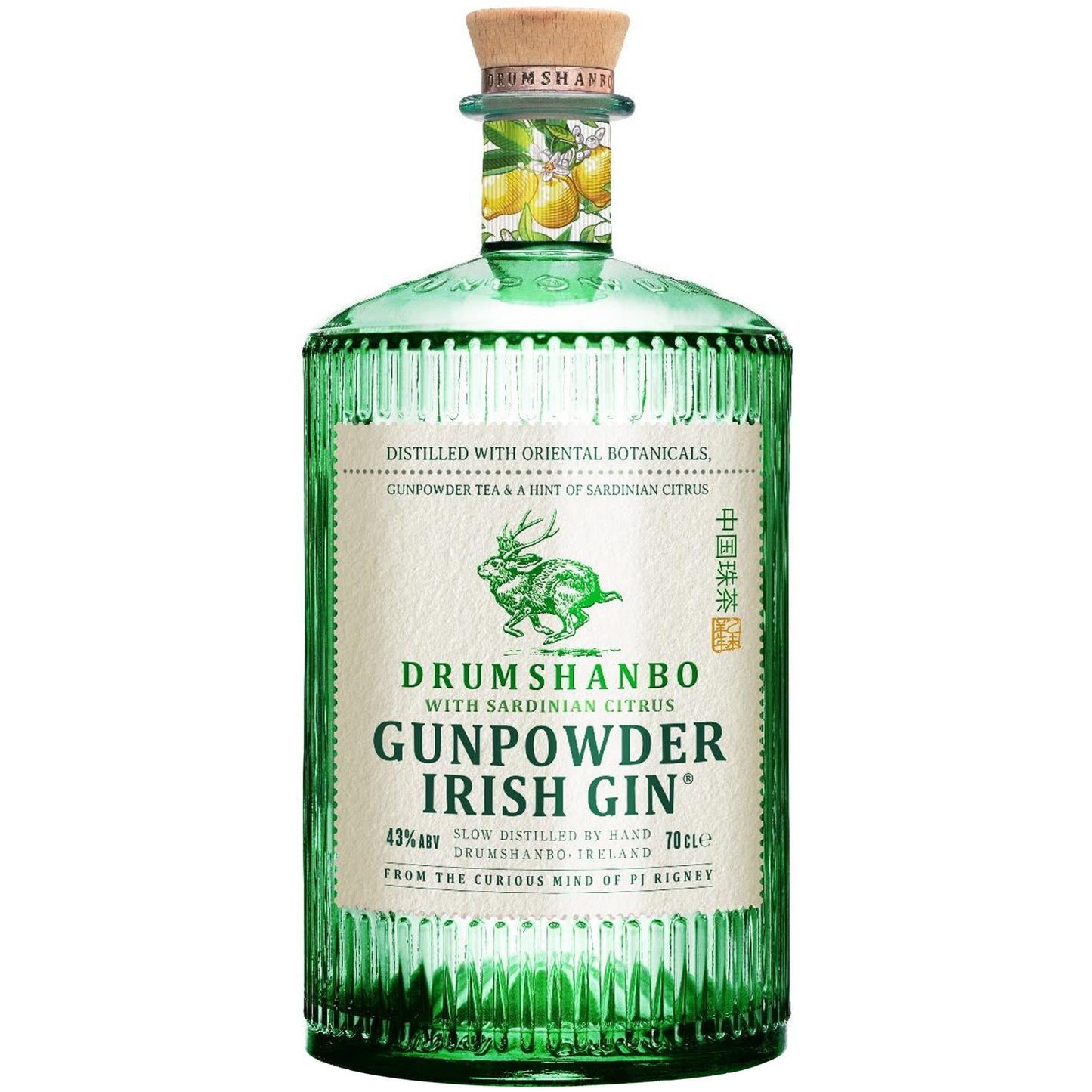 DRUMSHANBO GUNPOWDER IRISH GIN WITH CITRUS43% 0,7