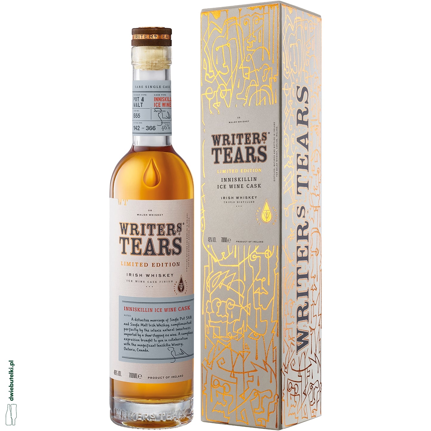 WRITERS TEARS INNISKILLIN ICE WINE CASK 46% KARTONIK