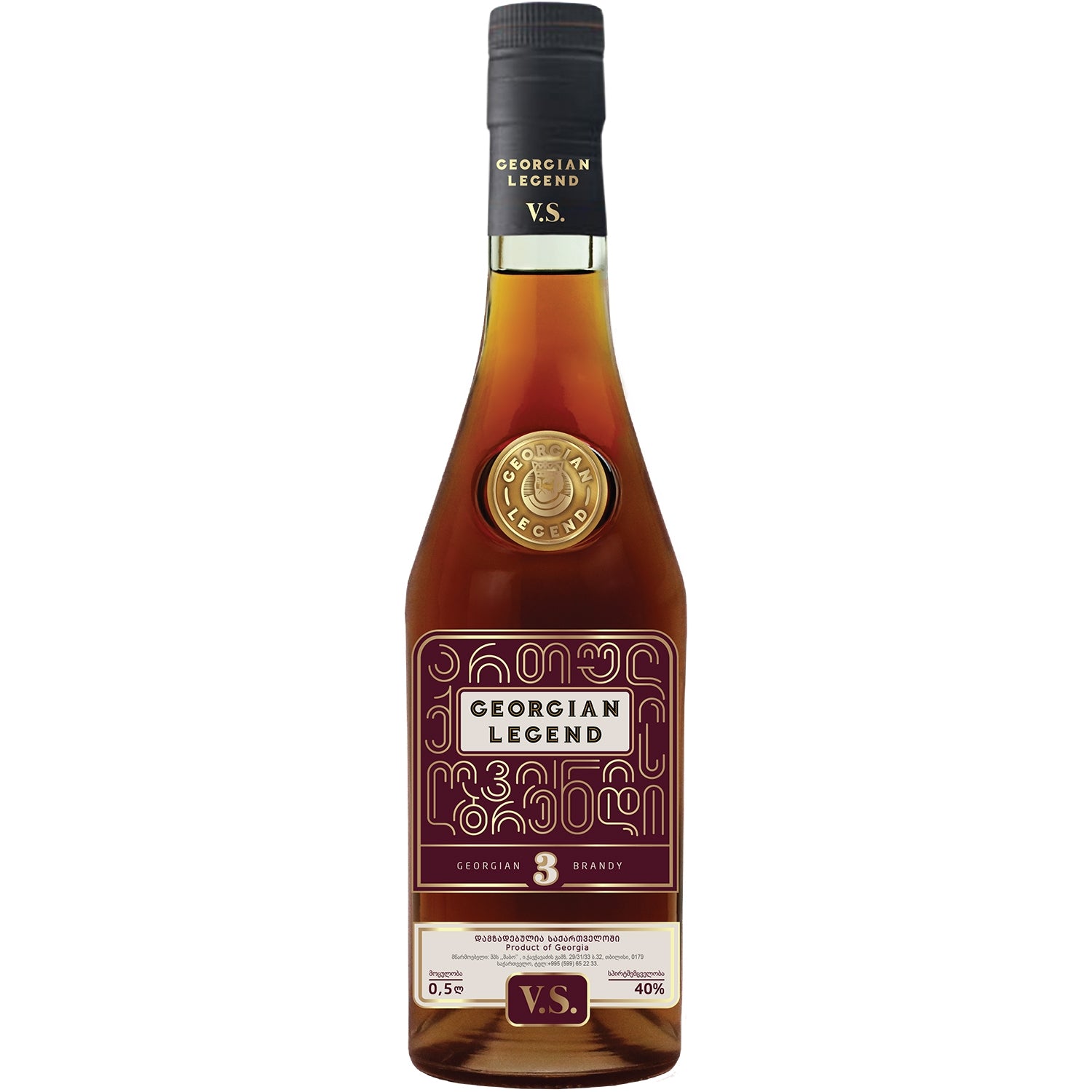 GEORGIAN LEGEND VS 3 YEARS 40% 0,5L BRAN