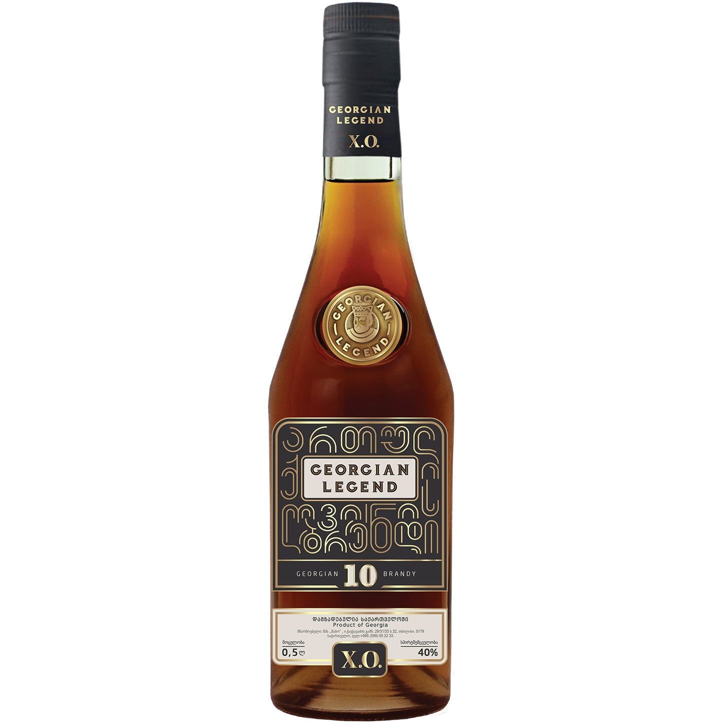 GEORGIAN LEGEND XO 10 YEARS 40% BRANDY 0,5L