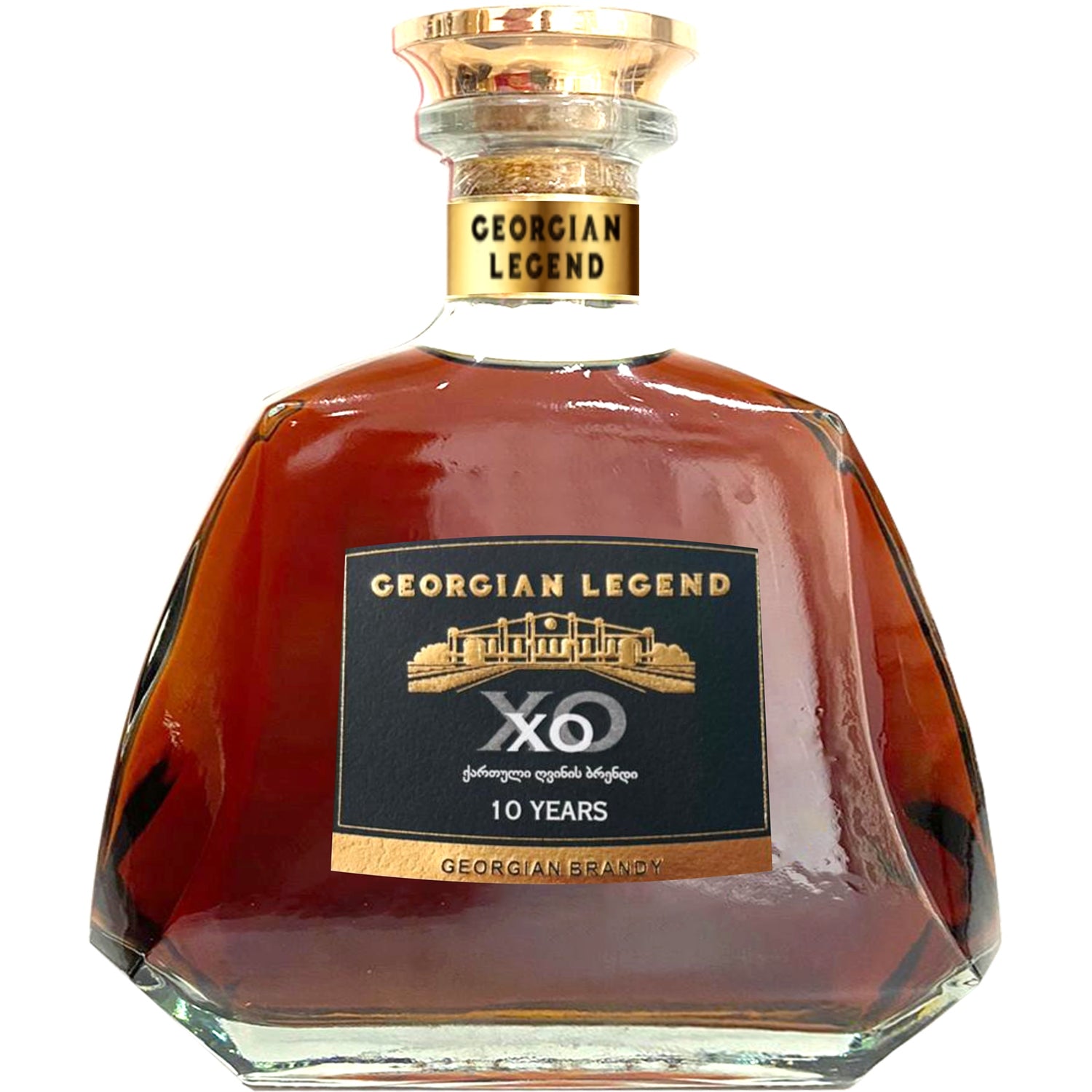 GEORGIAN LEGEND PŁASKA BUTLA XO 10 YEARS BRANDY 0,5L