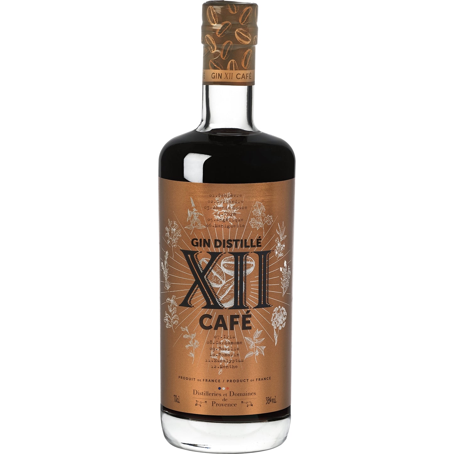 GIN XII CAFE 38% 0,7