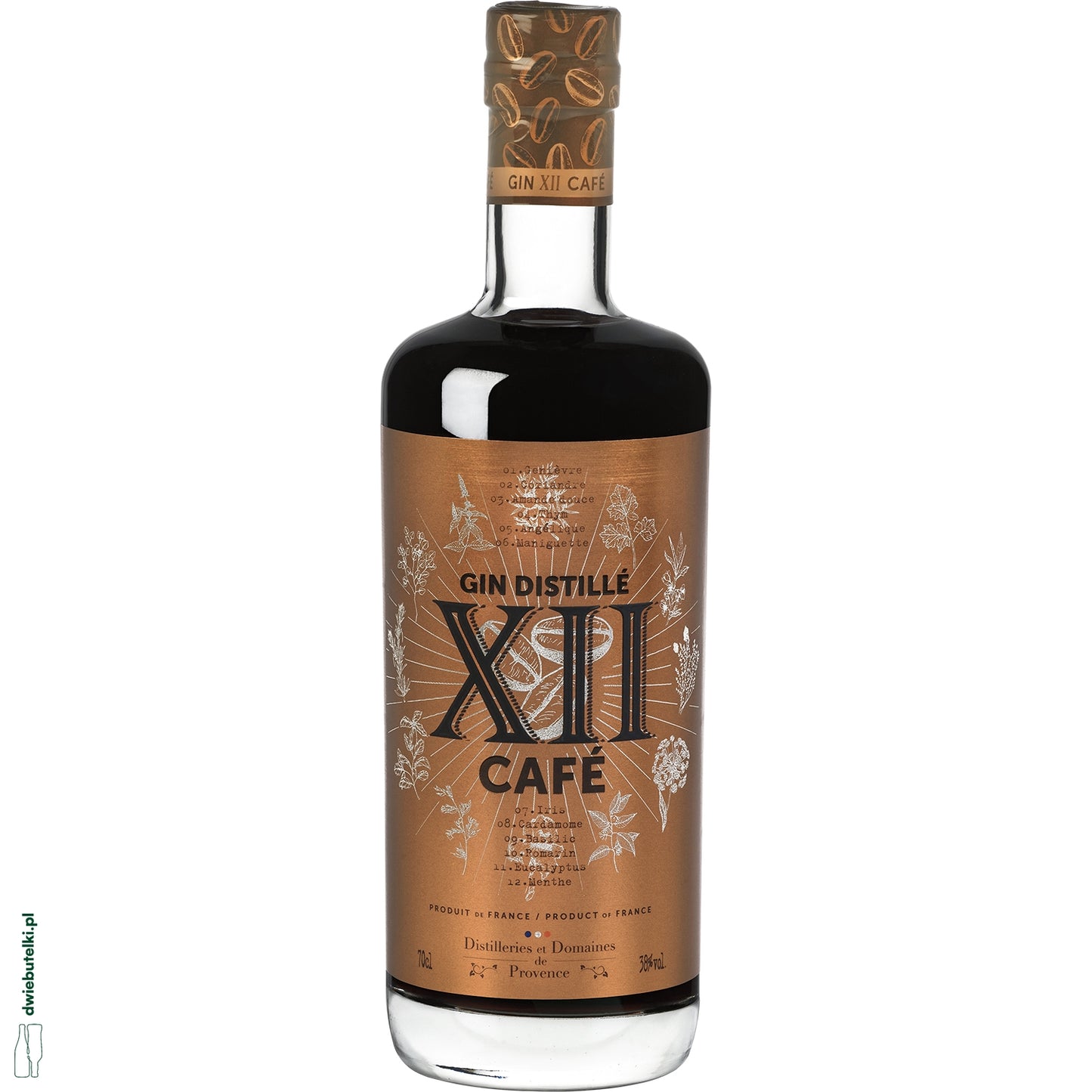 GIN XII CAFE 38% 0,7